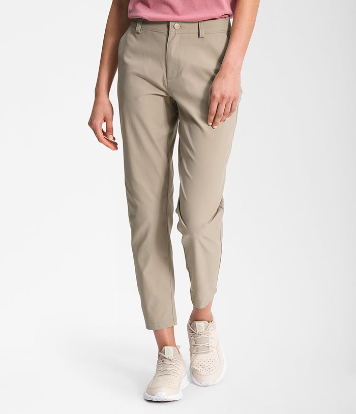 The North Face Womens Pants City Standard Ankle 639GFYTBH - Beige